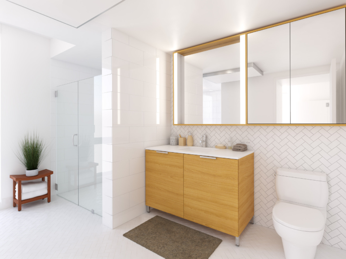 VIA 57 West Bathroom render