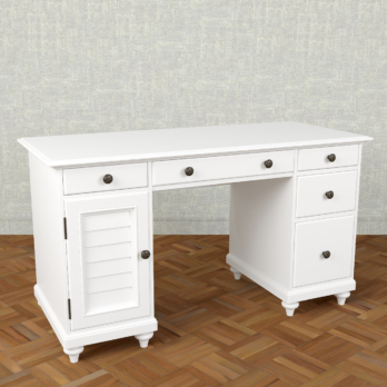 White Table 3D render 1